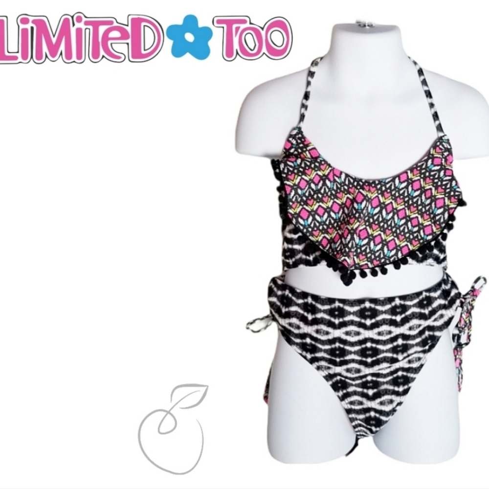 LIMITED TOO FLOUNCE BIKINI NWT SZ 14